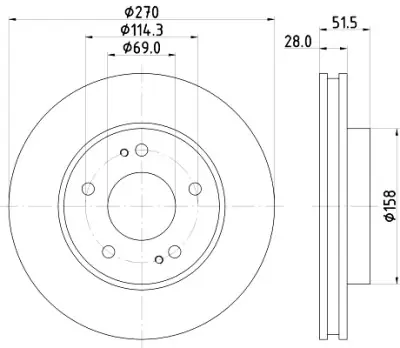 Compra Hoy Disco de freno HELLA 8DD 355 122-271